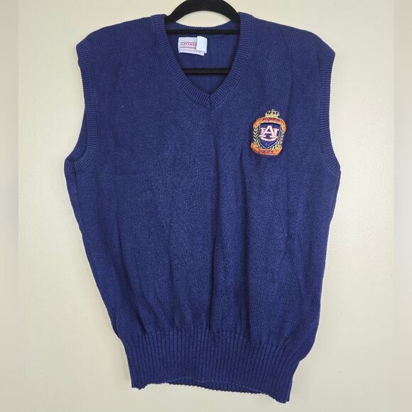 Cliff Engle 1984 Auburn University vintage cotton sweater vest size M - Picture 1 of 5